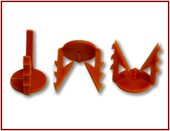 Thumb tack for fixation of fiberglass mesh