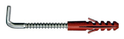 Set hook with wood fixation dowel