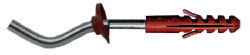 Set wood fixation dowel with bracket for radiators
